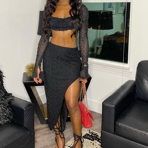 Oh Polly Two Piece Embellished Set